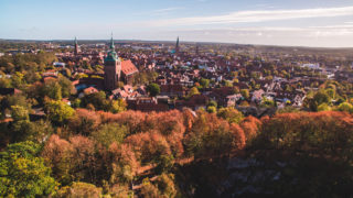 Sallier Immobilien Blick von oben auf die Hansestadt Lüneburg