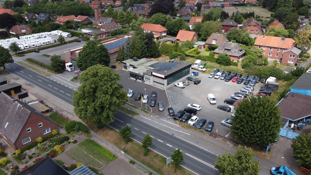 * Gewerbegrundstück an der Bundesstraße in Bardowick * - DJI_0362