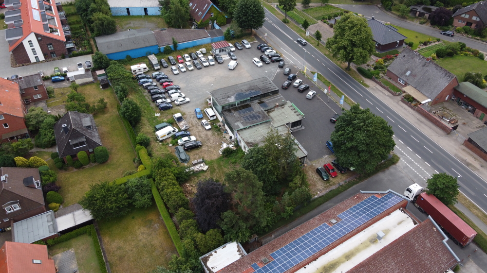 * Gewerbegrundstück an der Bundesstraße in Bardowick * - DJI_0372