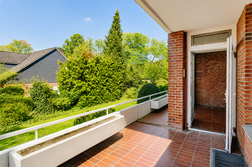 Grün wohnen im Kloster Lüne - Balkon