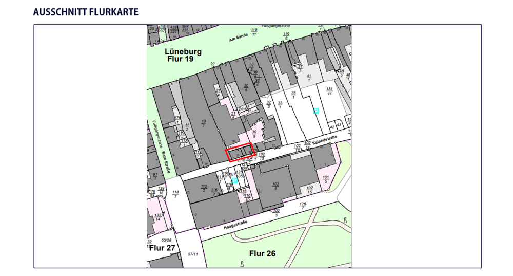 *Gewerbeflächen im Historischen Stadthaus!* - Ausschnitt Flurkarte