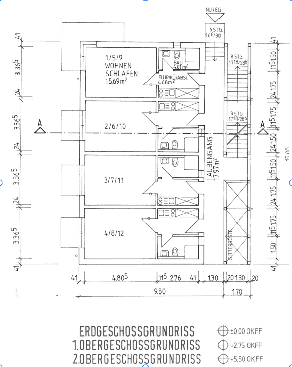 * Apartmenthaus im Roten Feld * - Grundrisse