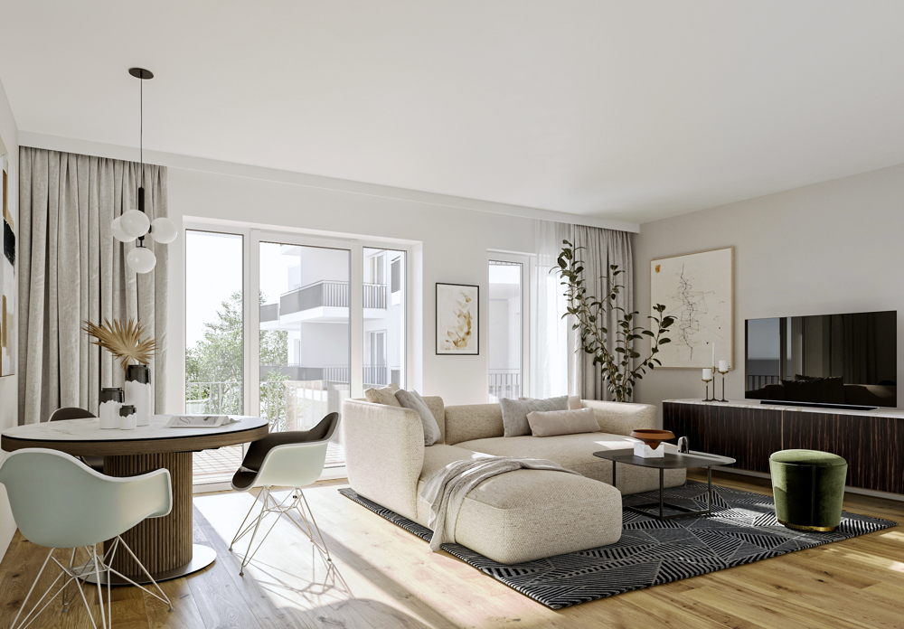 Dachterrassentraum im Monshof Lüneburg - Grundrissbeispiel