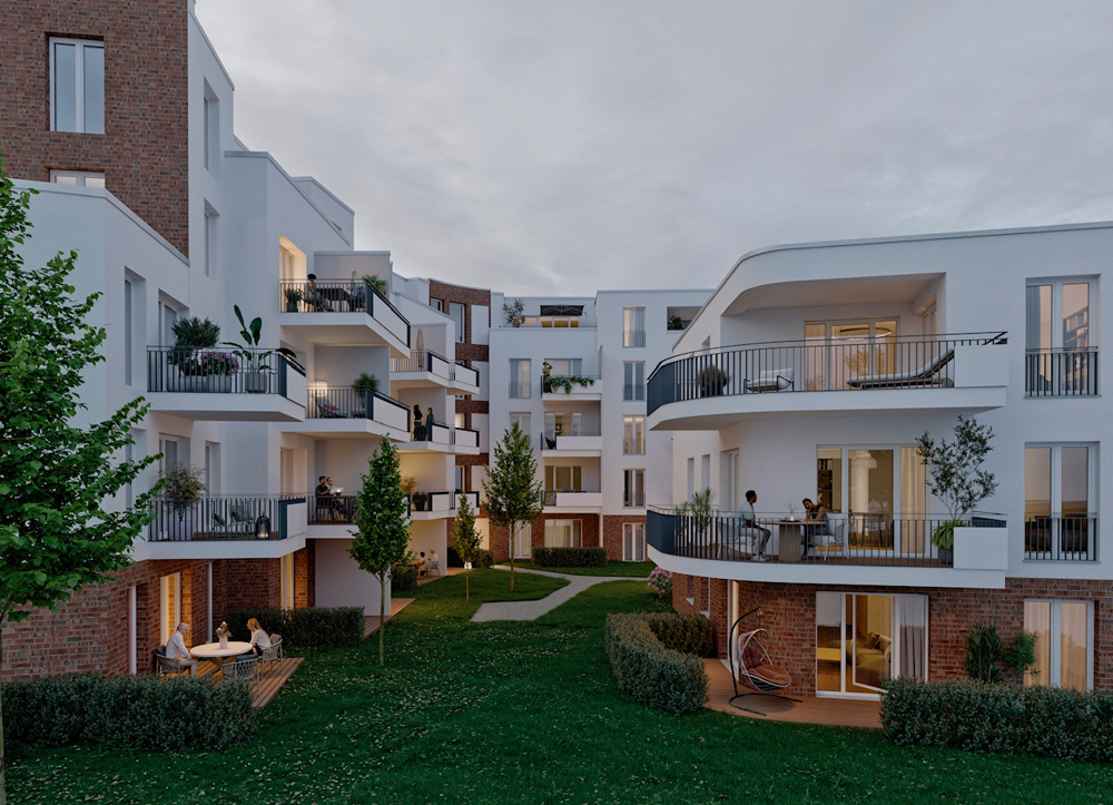 Dachterrassentraum im Monshof Lüneburg - Monshof Abendstimmung