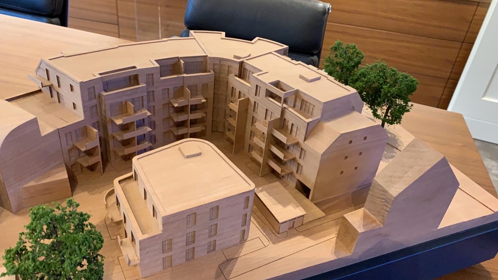 Dachterrassentraum im Monshof Lüneburg - Modell-Ansicht Hofseite