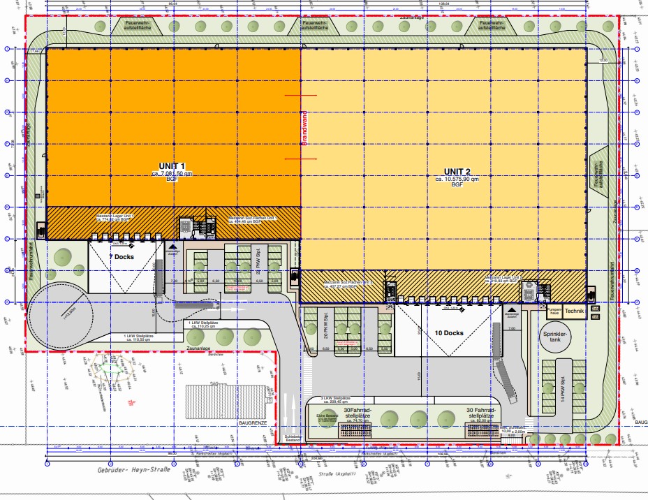 * Hallen-Neubau im Lüneburger Hafen * - Planung