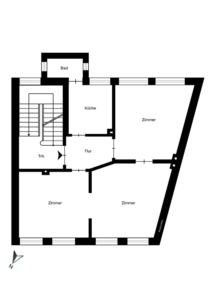 Grundbuch statt Sparbuch in der Lüneburger Altstadt - Grundriss