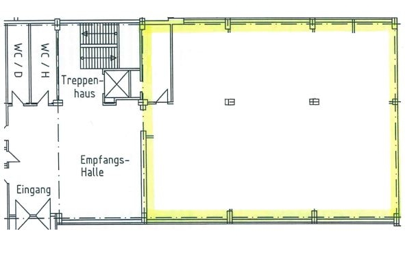 * Bürofläche in ruhiger Lage * - Grundriss