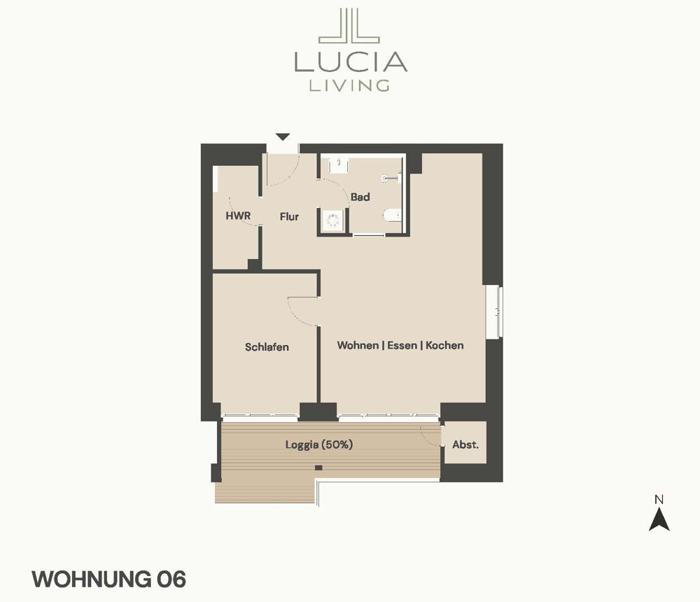 Hochwertige Neubauwohnung mit Balkon – Ihr neues Zuhause mit Stil - Grundriss