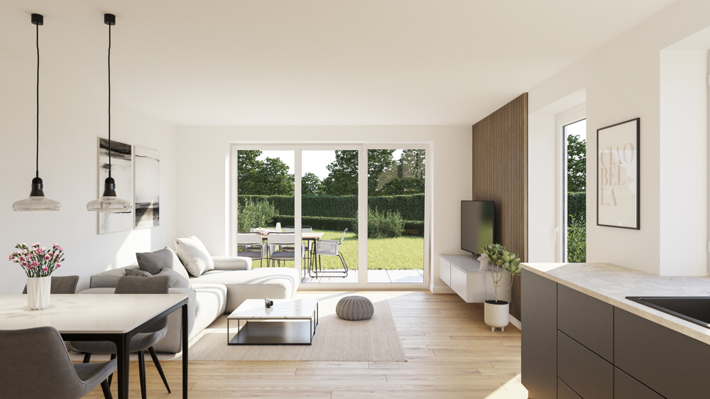Maisonettewohnung mit Dachterrasse - Wohnen