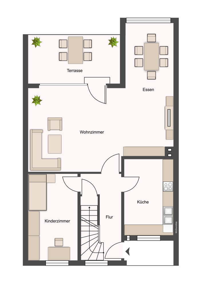 Kein Hochglanz. Kein Neubau. Dafür aber ein ehrliches Haus - Grundriss EG