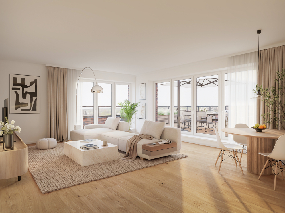 Ankommen und genießen – Stilvolle 2-Zimmer-Wohnung mit Balkon - Wohnbeispiel
